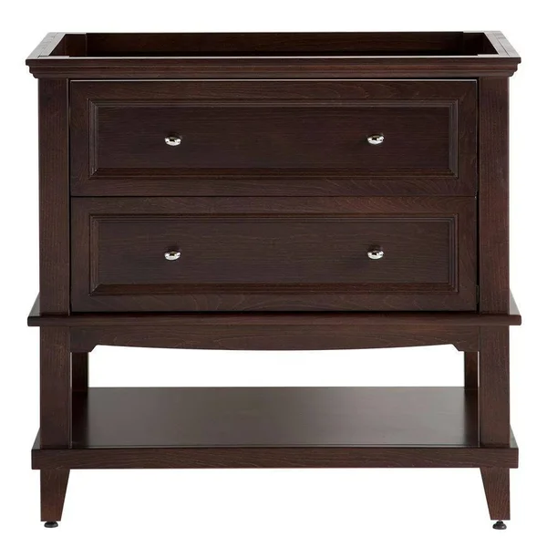 Home Decorators Collection Teasian 36 in. Vanity Cabinet Only in Chocolate