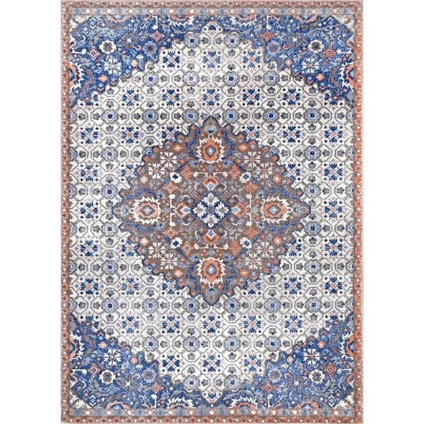 nuLOOM Artie Bohemian Navy 3 ft. x 5 ft. Area Rug, Blue