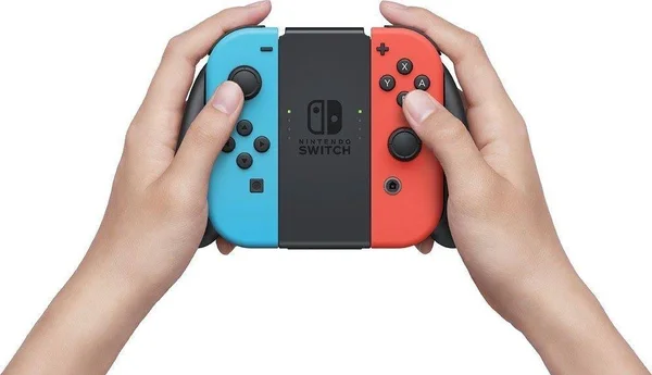 Nintendo Switch with Joy-Con - 32 GB - Neon Blue/Neon Red - includes 64GB SD Card, 1-2-Switch, Just Dance 2017, The Legend of Ze