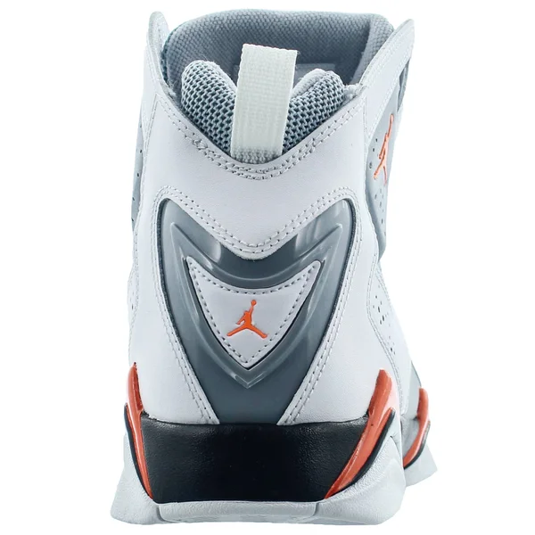Jordan True Flight White/Total Orange/Wolf Grey Men's Shoes, Size: 9.5