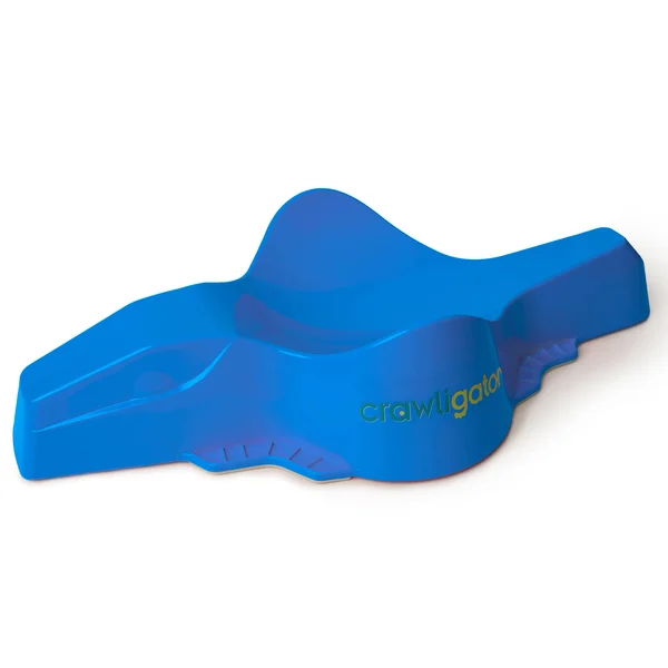 Crawligator Fun Innovative Tummy Time Rolling Strength Building Baby Toy - Blue
