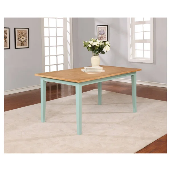 Threshold Carey 60 Tapered Leg Dining Table - Pale Blue/Natural