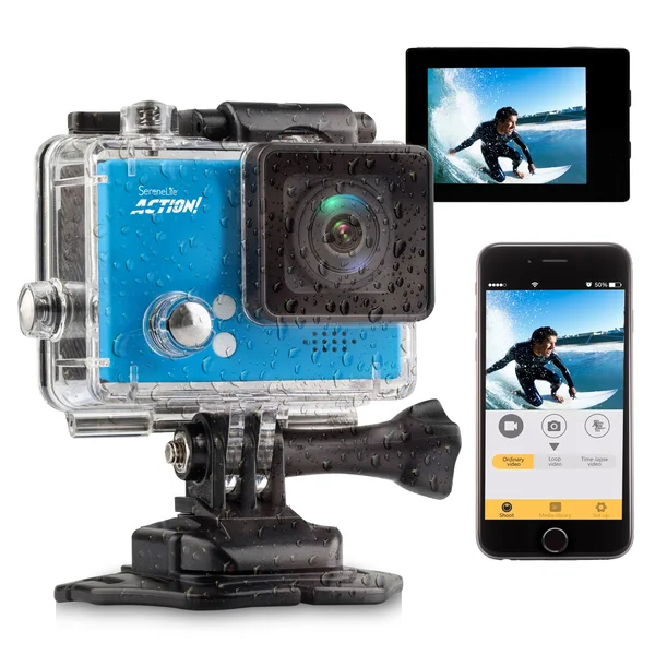 Pyle Sldv4kbl Compact Action Cam 4K Ultra HD Camera