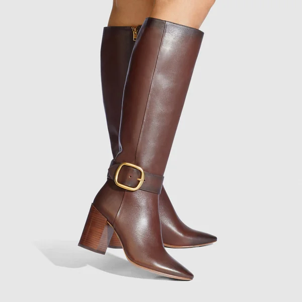 COACH Evelyn Boot - Women's Size 5 - Walnut