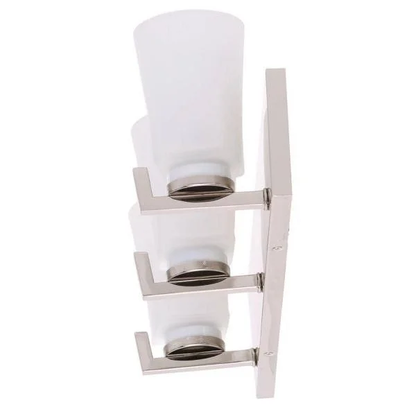 Hampton Bay - 15233, Wellman 3-Light Polished Nickel Bath Light