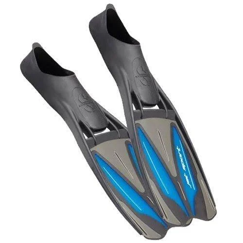 ScubaPro Jet Sport Full Foot Fins (Black, Gray, Medium)