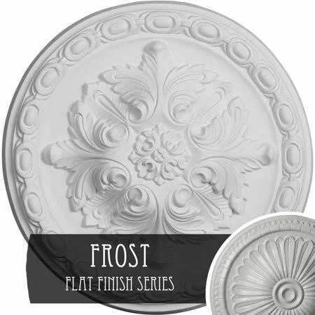 12 1/8x22OD x 3 1/2x22ID x 1x22P Palmetto Ceiling Medallion (Fits Canopies Up to 4 7/8x22) - Hand-Painted Firebrick