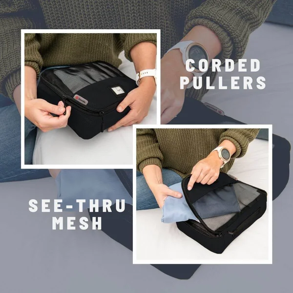 Zoomlite Packing Cubes Set - 10 PC Travel Organisers for All Luggage