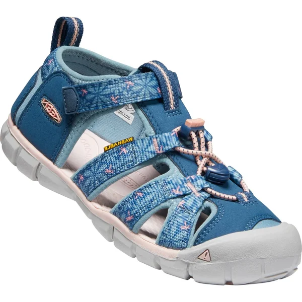 Keen Youth Seacamp II CNX Sandal - 2 - Real Teal - Stone Blue