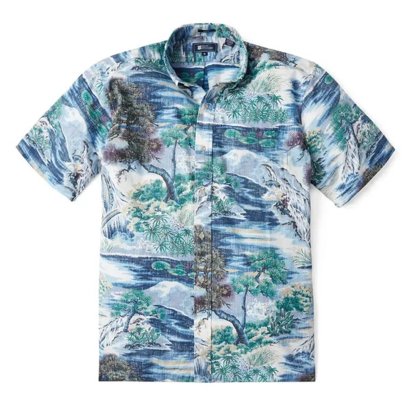 Reyn Spooner Men's Hawaiian Aloha Shirt, Scenic Print - Button Front