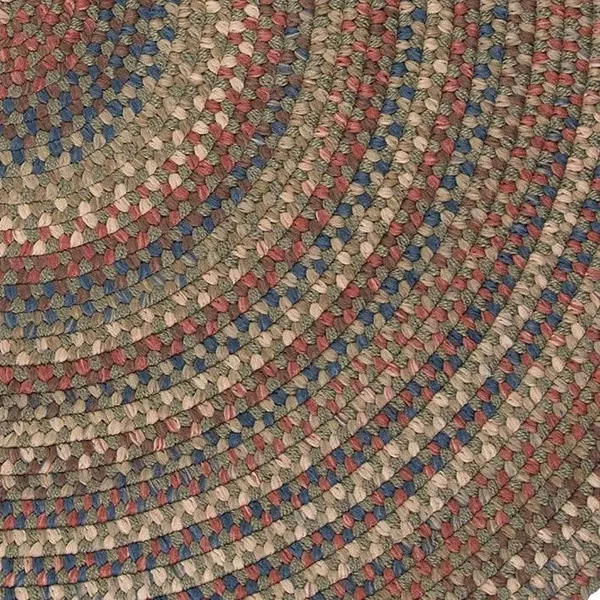 Copper Grove Coconino Braided Area Rug - 4& x 6& Oval - Olive