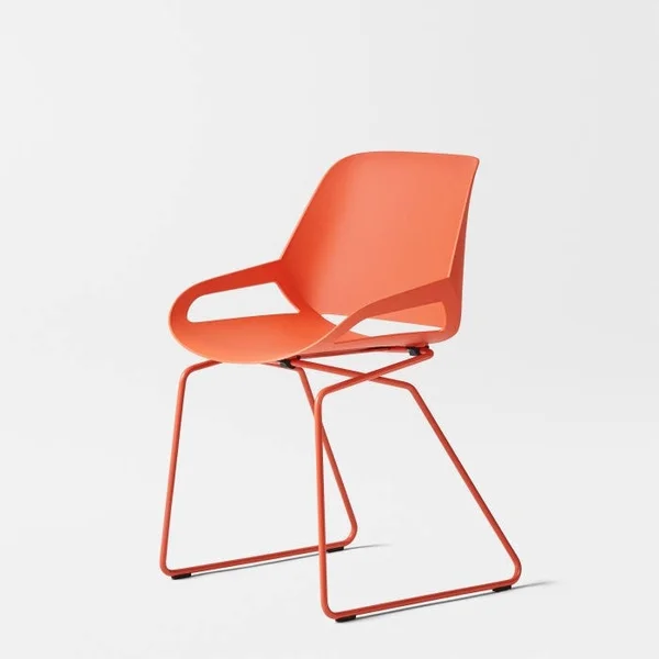 Numo Chair by Aeris in Coral.