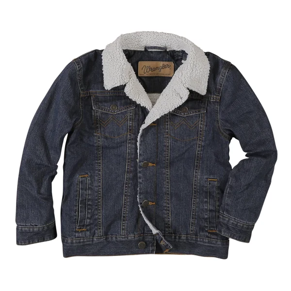 Wrangler Boys& Rustic Sherpa Lined Denim Jacket