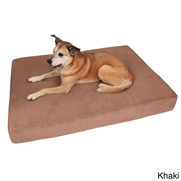 Big Barker 7 inch Pillow Top Orthopedic Dog Bed for Large and Extra Large Breed Dogs (Sleek Edition) - Brown
