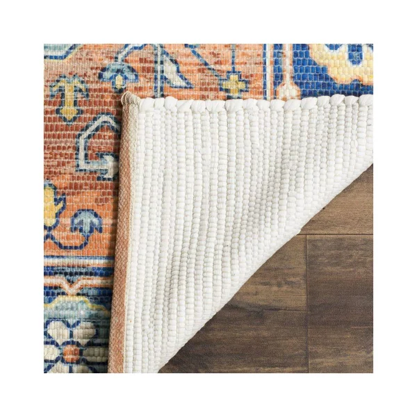 Safavieh Saffron SFN585A 2&3x22 x 8&0x22 Runner Blue, Coral Area Rug