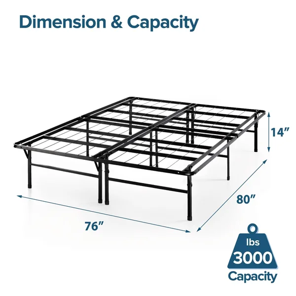 Priage by Zinus Deluxe Smart Base Steel Bed Frame - King