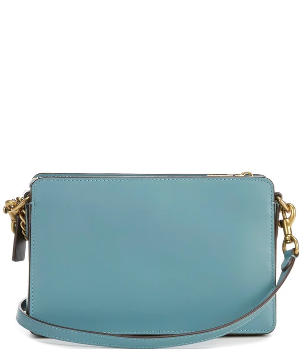 Coach 78801 Refined Calf Leather Signature Chain Crossbody Bag - Everglade