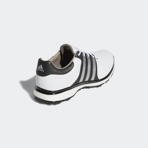 Adidas Tour360 XT Spikeless Golf Shoes - White/Matte Silver/Black 14