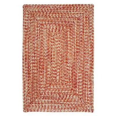 Winston Porter Hawkins Fireball Indoor/Outdoor Area Rug, Size: Rectangle 2& x 4&