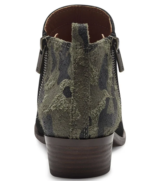 Lucky Brand Basel Women's Boots Black/Camo : 6 M