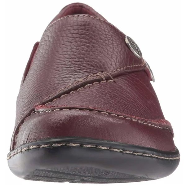 Clarks Ashland Lane Q Women's Shoes - 9 Wide, Burgundy