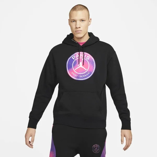 Jordan Psg Fleece Hoodie - Mens Black/Purple Size XXL