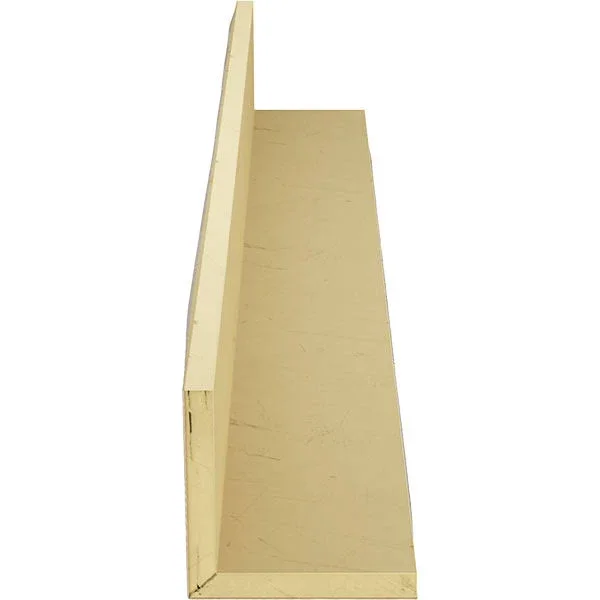 Ekena Millwork BMSD2C0040X100X240WH 4x22W x 10x22H x 20&L 2-Sided (L-beam) Sandblasted Endurathane Faux Wood Ceiling Beam, White