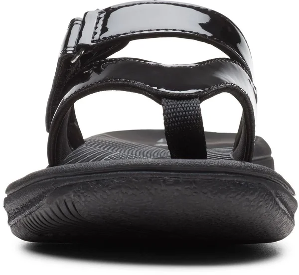 Clarks Collection Women's Brinkley Marin Flip-Flop Sandals - Black Patent