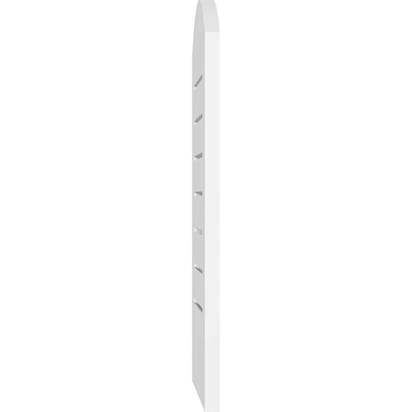 Ekena Millwork GVPAR16X2401SF 16x22W x 24x22H Arch Top Surface Mount PVC Gable Vent: Functional, w/ 3-1/2x22W x 1x22P Standard F