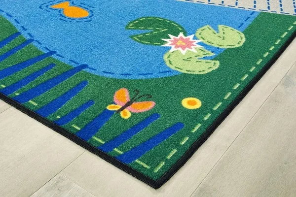 Carpets for Kids Value Plus Tranquil Pond Rug - 8 x 12 Feet
