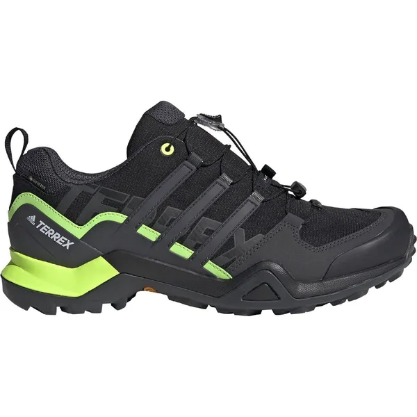 Adidas Outdoor Terrex Swift R2 GTX Hiking Shoe - Men's Black/Dgh Solid Grey/Signal Green, 10.5