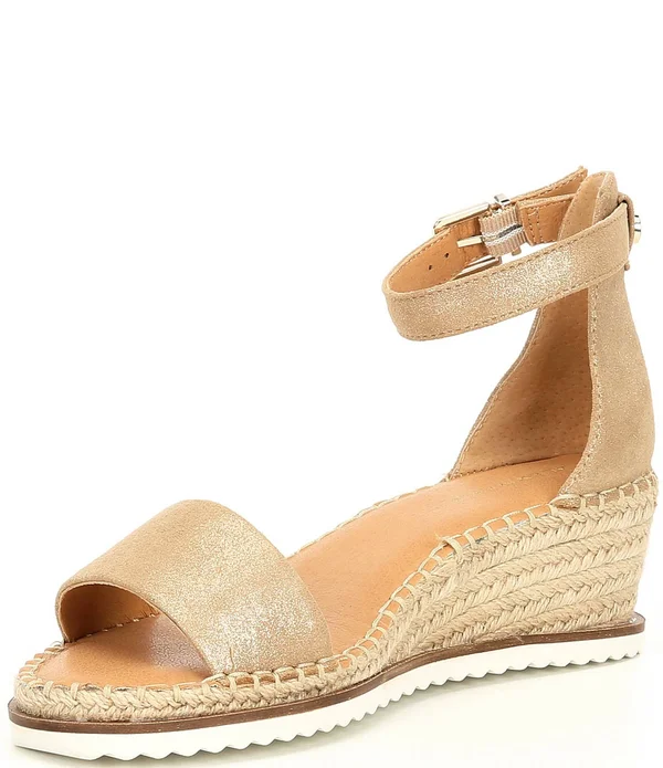 Alex Marie Calexa Embossed Leather Espadrille Sandals - 9.5M