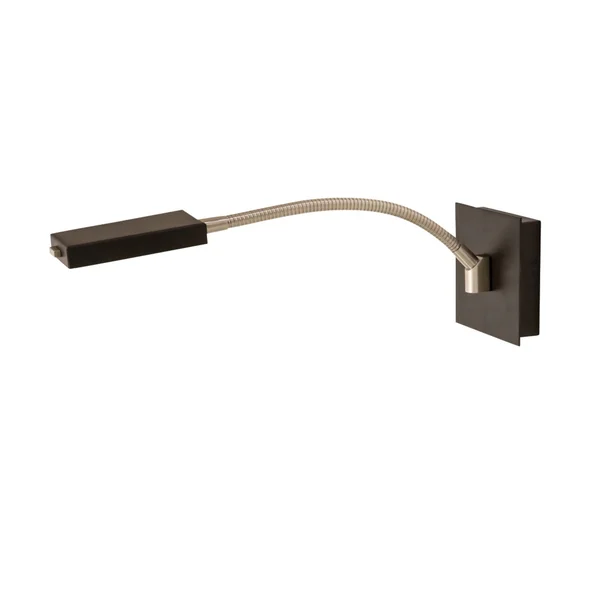 House of Troy Lewis LED Gooseneck Wall Lamp - Black/Satin Nickel - LEW875-BLK