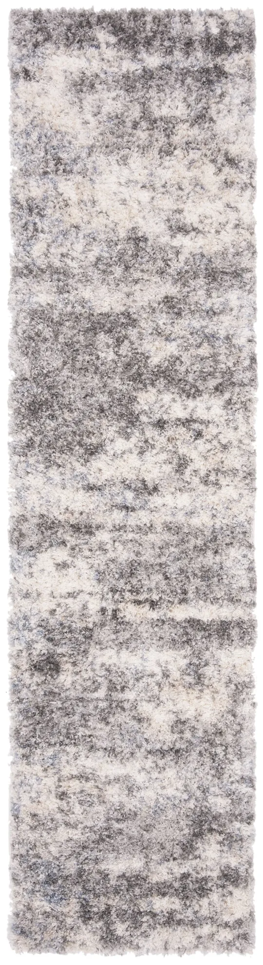 Safavieh Berber Shag BER219G 5&3x22 x 7&6x22 Grey - Cream Area Rug