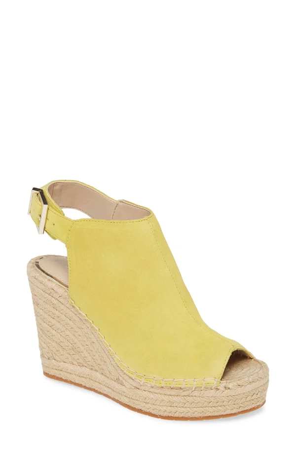 Kenneth Cole New York Women's Olivia Suede Espadrille Wedge - Size: 7.5