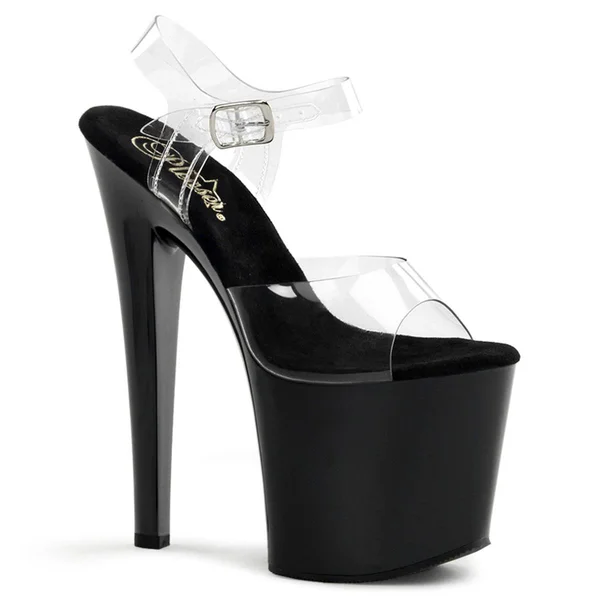Pleaser - Taboo-708 9 - Clear/Clear