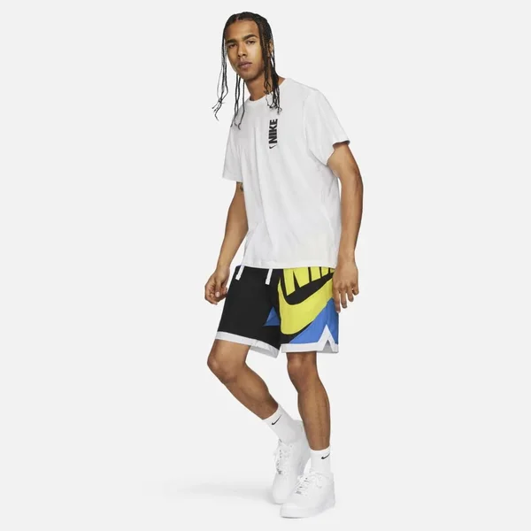 Nike Men's Dri-Fit Throwback Futura Basketball Shorts - XXL, Blue