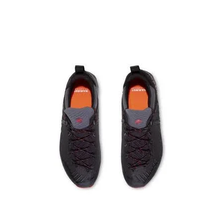 Mammut Alnasca Knit II Low Hiking Shoe - Men's Black/Spicy - 11.5