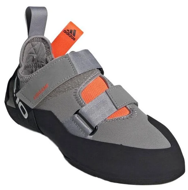 Five Ten Women's Kirigami Climbing Shoe - 10 - Dove Grey - Black, Solar Red