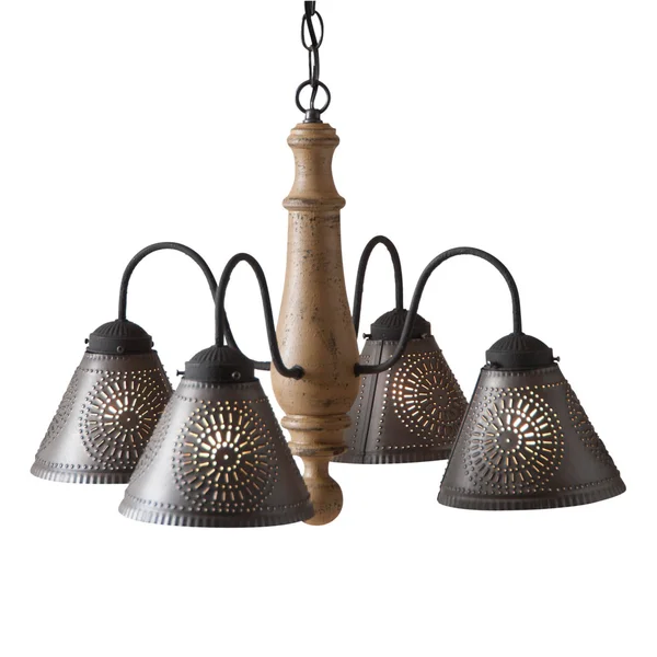 Crestwood Wood Chandelier in Americana Pearwood