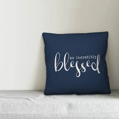 Colley Square Pillow Cover & Insert Gracie Oaks Color: Navy - Size: 18x22 x 18x22