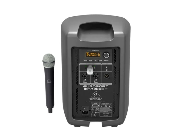 Behringer Europort MPA200BT 8x22 200W Portable Bluetooth Speaker with Wireless Microphone