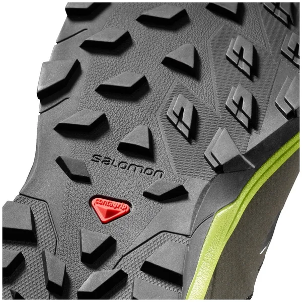 Salomon Men's Outline - 8.5 - Black/Quiet Shade/High Risk Red