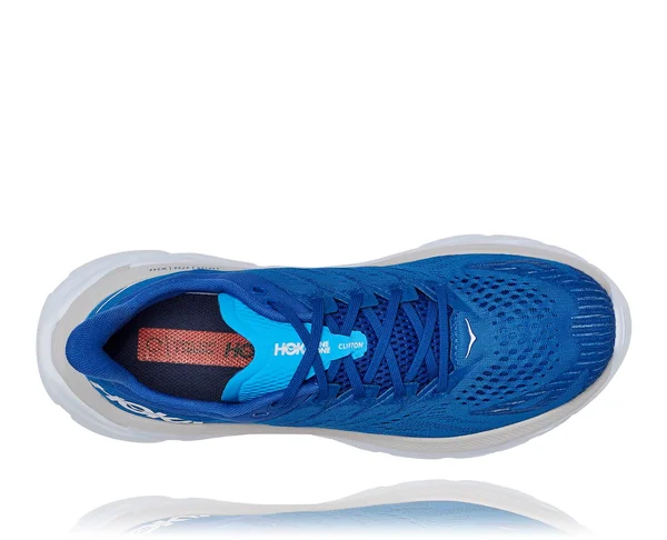 Hoka One One Men's Clifton Edge Shoe - 9 - Turkish Sea, White