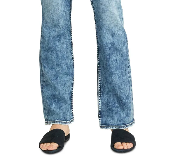 Silver Jeans Co. Women's Suki Mid Rise Slim Bootcut Jeans