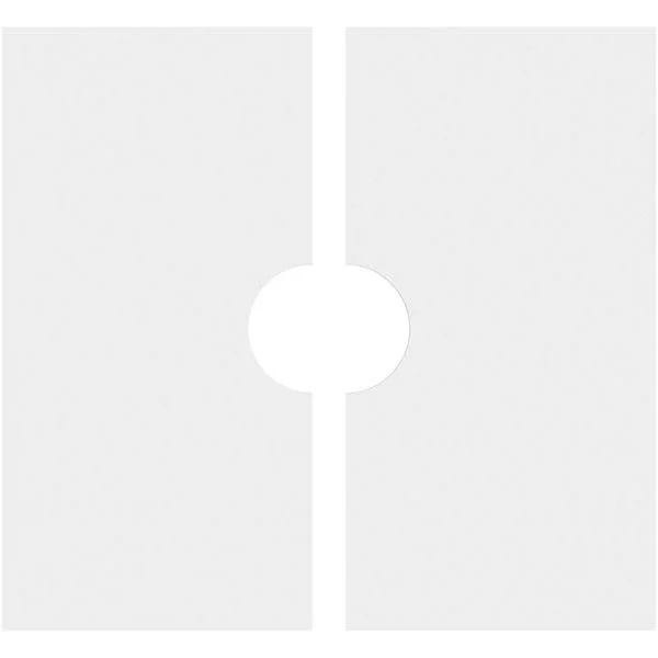 28 inchod x 6 inchid x 9 3/4 inchc x 1 inchp Knox Architectural Grade PVC Contemporary Ceiling Medallion, Two Piece
