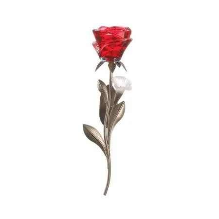Single Red Rose Wall Sconce [ Pack of 2 ]