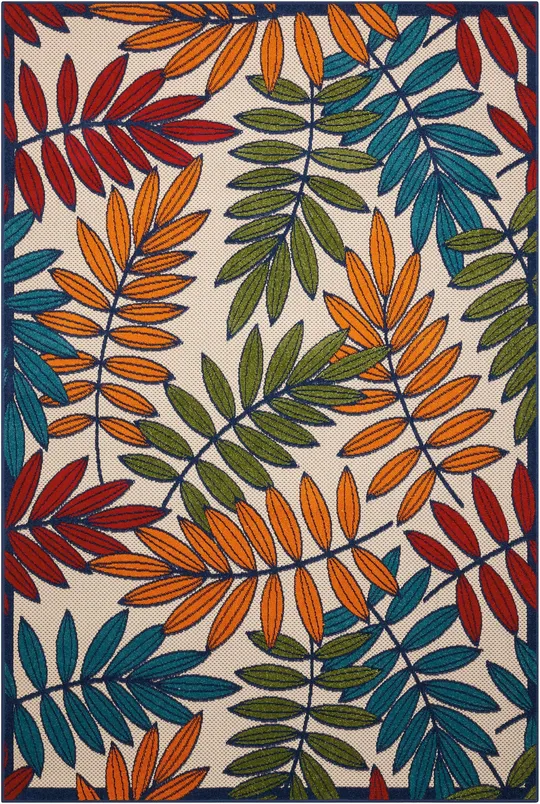 Nourison Aloha Area Rug - Multicolor, 6& x 9&