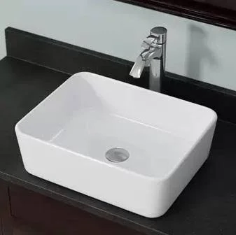 Dawn Ceramic Rectangular Vessel Bathroom Sink