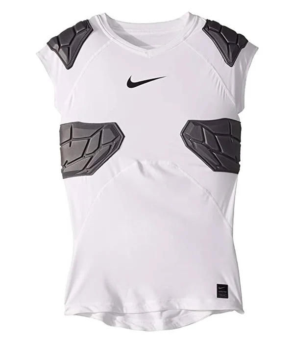 White Pro Hyperstrong Youth&s Football Top Nike